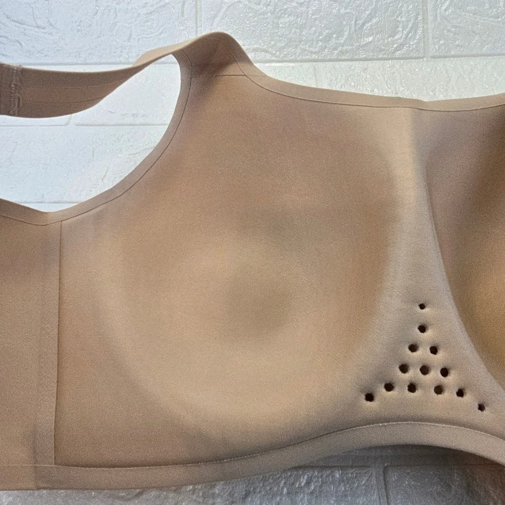 Knix Catalyst Sports Bra Womens Size 8 Beige High Impact Wireless Adjustable